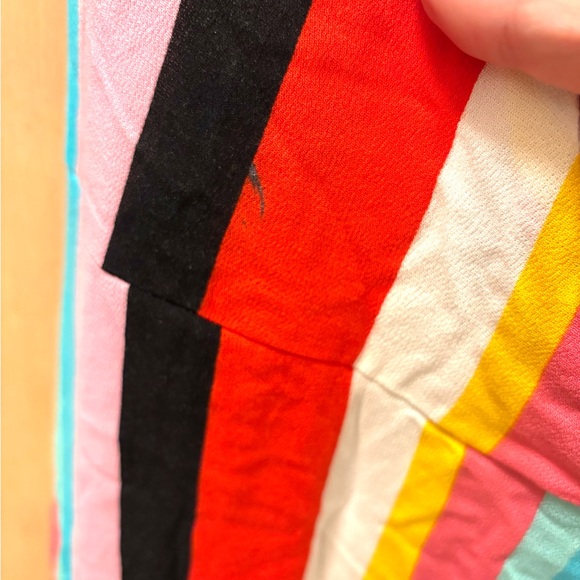 Forever 21 Striped Maxi Dress Beach Coverup Size Large Vacation Pool Summer - Picture 4 of 8